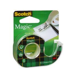 Taśma klejąca Scotch Magic, matowa niewidoczna, biurowa z podajnikiem 19 mm x 7,5 m