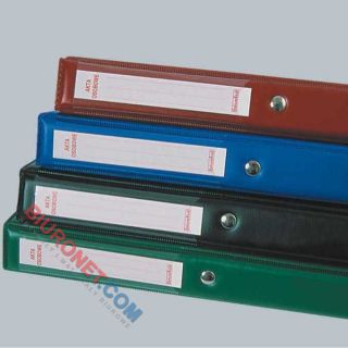 Teczka do akt osobowych Biurfol A4/2R/16, grzbiet 20 mm, przekładki ABCDE jasno zielony