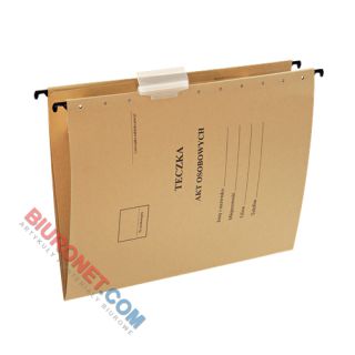 Teczka do akt osobowych Esselte A4, zawieszana, przekładki ABCDE, 10 sztuk kolor siarczanowy