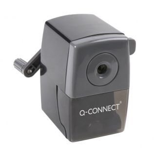 Temperówka na biurko Q-CONNECT z uchwytem i korbką - ręczna
 czarna