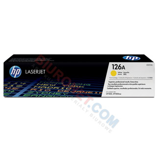 Toner HP 126A do LaserJet CP1025, wydajność 1000 stron yellow