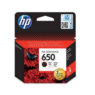 Tusz HP 650 do DeskJet Ink Advantage 1515, pojemność 6,5ml, wydajność 360 stron black