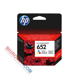 Tusz HP 652 do DeskJet 1115, pojemność 5ml, wydajność 200 stron kolory CMY
