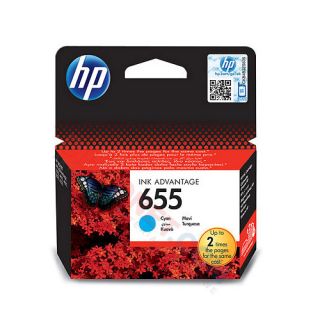 Tusz HP 655 do DeskJet 3525, pojemność 14ml, wydajność 550 stron cyan
