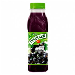 Tymbark Czarna Porzeczka 300ml, owocowy nektar w butelce PET 12 sztuk