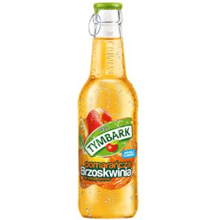 Tymbark Pomarańcza Brzoskwinia 250ml, owocowy napój w szklanej butelce 24 sztuki