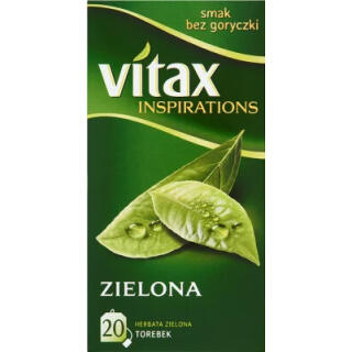 Vitax Inspirations, zielona herbata owocowa, 20 torebek zielona