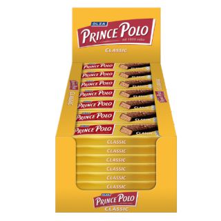 Wafelki Prince Polo Classic 17,5g, z nadzieniem kakaowym w czekoladzie 28 sztuk