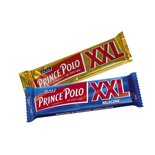 Wafelki Prince Polo Classic XXL 50g, z nadzieniem kakaowym w czekoladzie 28 sztuk