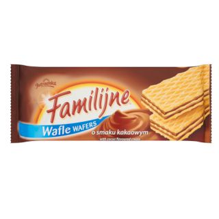 Wafle Familijne Jutrzenka z kremem, 180g kakaowe