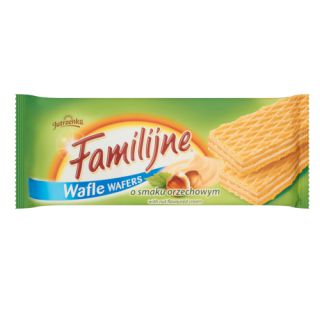 Wafle Familijne Jutrzenka z kremem, 180g orzechowe