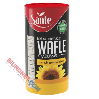 Wafle ryżowe Sante ze słonecznikiem, bezglutenowe, extra cienkie 110g