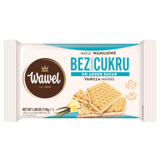 Wafle waniliowe Wawel, bez dodatku cukru 110 g