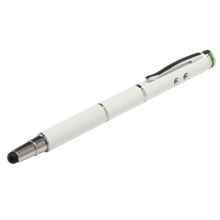 Wskażnik laserowy Leitz Complete 4 w1 Pro Presenter Presenter Stylus, z latarką, długopisem i rysikiem biały