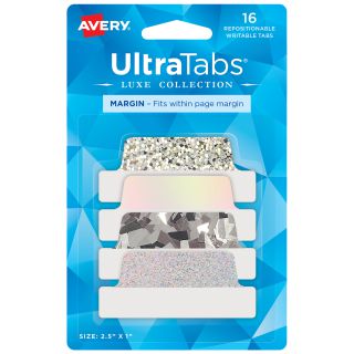 Zakładki indeksujące Avery Zweckform Ultra Tabs 63,5 x 25,4 mm, we wzory 16 sztuk