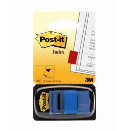 Zakładki indeksujące Post-it 25 x 43 mm, foliowe paski, 50 sztuk niebieski