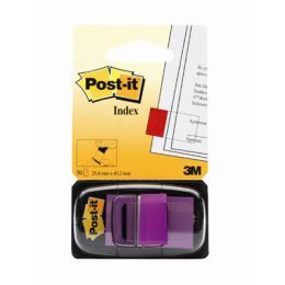 Zakładki indeksujące Post-it 25 x 43 mm, foliowe paski, 50 sztuk purpurowy