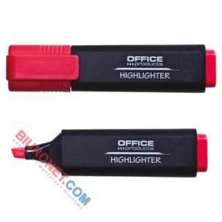 Zakreślacz fluorescencyjny Office Products, szerokość linii 1-5mm, 10 sztuk kolor czerwony