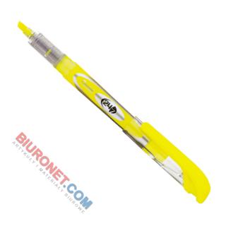 Zakreślacz fluorescencyjny Pentel SL12, z płynnym tuszem, linia 4 mm żółty