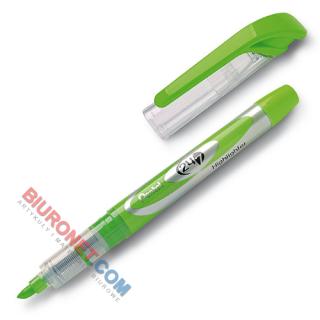 Zakreślacz fluorescencyjny Pentel SL12, z płynnym tuszem, linia 4 mm seledynowy