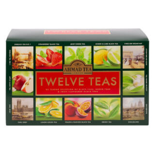 Zestaw herbat Ahmad Tea Twelve Teas, torebki w kopertach 12 x 5 kopert