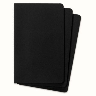Zeszyt Moleskine Cahier Journals L 13x21 cm, 80 kartek, czarna oprawa tekturowa, 3 sztuki gładki