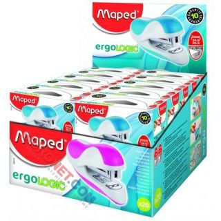 Zszywacz Maped Ergologic, do 15 kartek, mix kolorów mix kolorów