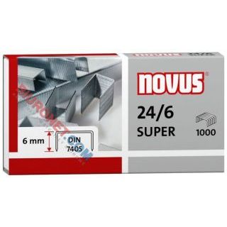 Zszywki Novus Super, 1000 szt rozmiar 24/6