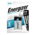 Baterie Energizer Max Plus 6LR61 E, najdłużej działająca, alkaliczna 9V, blister 1 sztuka