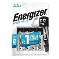 Baterie Energizer Max Plus LR6 AA, najdłużej działające paluszki alkaliczne 1.5V, blister 4 sztuki