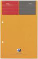 Blok biurowy A4+, Oxford Notepad, 80 żółtych kartek z perforacją w kratkę