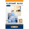 Blok do flipchartów Interdruk, biały papier w kratkę 64 x 100 cm 10 kartek
