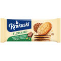 Ciastka Krakuski Florianki, herbatniki pełnoziarniste z czekoladą 171 g