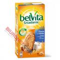 Ciastka LU BelVita Śniadanie, 6 x 4 ciastka, 300g zboża + mleko