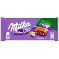 Czekolada Milka Hazelnut, mleczna z kawałkami orzechów laskowych 100g