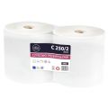 Czyściwo w rolce Lamix Ellis Professional 0802, białe ręczniki papierowe celulozowe, 2-warstwowe 2 rolki x 240 m