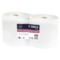 Czyściwo w rolce Lamix Ellis Professional 0918, białe ręczniki papierowe celulozowe, 2-warstwowe 2 rolki x 300 m