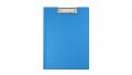 Deska A4 Biurfol, podkładka do pisania z okładką i klipsem błękitna