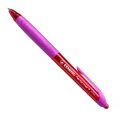Długopis Stabilo Performer+ XF, automatyczny, czerwony tusz, końcówka 0.35 mm różowa obudowa