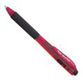 Długopis żelowy Pentel WOW Gel K437, gumowy uchwyt, automatyczny czerwony