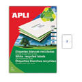 Etykiety uniwersalne APLI Ekologiczne, papierowe białe, 100 arkuszy A4 210 x 148 mm
