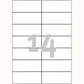Etykiety uniwersalne Avery Zweckform, papierowe białe, 100 arkuszy A4 105 x 42,3 mm