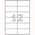 Etykiety uniwersalne Avery Zweckform, papierowe białe, 100 arkuszy A4 105 x 48 mm