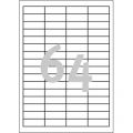 Etykiety uniwersalne Avery Zweckform, papierowe białe, 100 arkuszy A4 48,5 x 16,9 mm