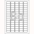 Etykiety usuwalne AVERY Zweckform, uniwersalne, z zaokrąglonymi rogami, 25 arkuszy A4 35,6 x 16,9 mm