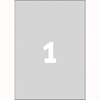 Etykiety znamionowe Avery Zweckform, srebrne poliestrowe, 20 arkuszy A4 210 x 297 mm