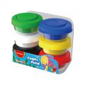Farby do malowania palcami KEYROAD, plastikowe słoiczki 6 kolorów x 100 ml