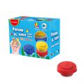 Farby do malowania palcami KEYROAD, plastikowe słoiczki 6 kolorów x 25 ml
