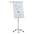 Flipchart mobilny Office Products, tablica suchościeralna magnetyczna 70x100 cm, z półką i wyciąganymi ramionami wysokość do 217 cm