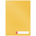 Folder A4 z kieszonką na etykietę Leitz Cosy, żółta 47080019 ciepły żółty